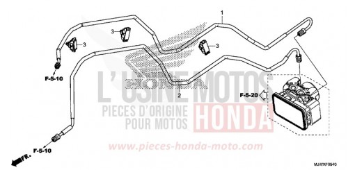 TUYAU DE FREIN CB500XAJ de 2018